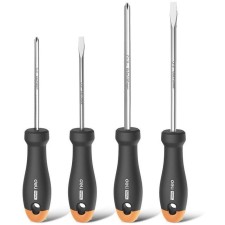 Набор отверток Deli HT1004C, CrV, PH1x100/PH2x150/SL5x100/SL6x150, 4 шт