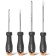Набор отверток Deli HT1004C, CrV, PH1x100/PH2x150/SL5x100/SL6x150, 4 шт