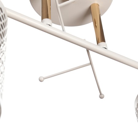 Chandelier gallop 650521 2 he27 60W gold/white 40x18x20 cm-3