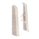 End (pair) for the skirting board of 85mm "decoration", 253 packed gray