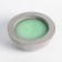 Aromatic candle in concrete "hemisphere", 9x4 cm, green, mint