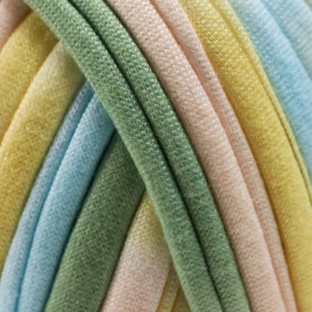 Knitted yarn 95% cotton, 5% Elastan "Lentino Melange" 100 g 30 m color 19-3