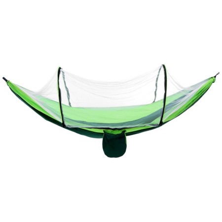 Maclay hammock with a mosquito net, 260x140 cm, green color-7