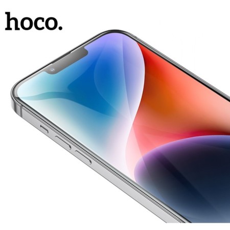 Hoco Protective Glass for iPhone 15, Full-Screen, 0.4 mm, full glue-4