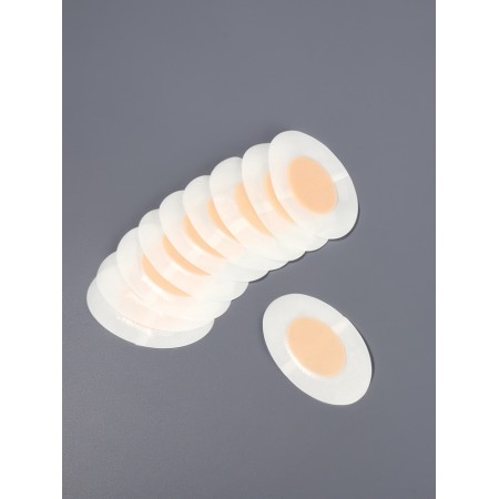 Protective plate d/legs on CL based (nab 10pcs price for nab) 4.4*6.8 cm transparent/beige