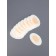 Protective plate d/legs on CL based (nab 10pcs price for nab) 4.4*6.8 cm transparent/beige