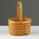 Wicker basket, 18 x 15 x 12/25 cm, sequoia