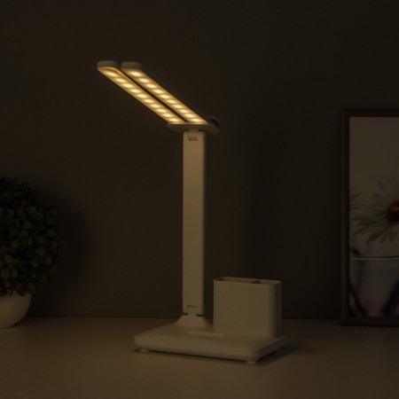 Table lamp touch "sliding" LED 15W AKB USB white 45x30x17 cm Risalux-21