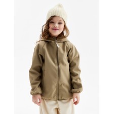 Ветровка демисезонная для девочек MINAKU из Softshell на флисе, непромокаемая, хинди, рост 134 см