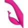 Vibrator for a GO with clitoral stimulation Let it g, G-hawker, silicone, 19.5 cm
