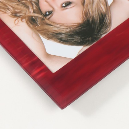 Photo frame glass "TZCH-043" 10x15 cm, col. red-2