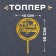 Topper "Happy Birthday", Circle, Color Gold