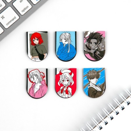 Magnetic bookmarks 6 pieces on the Comic Subway-2