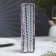 Set of candles of twisted, 1.9x 20 cm, 6 pieces, silver metallic
