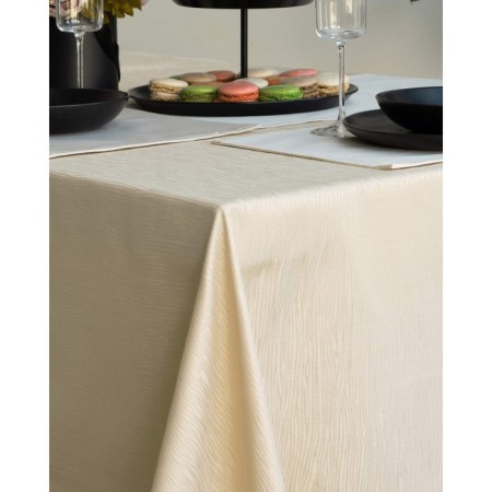 Tablecloth, size 140x180 cm, cream color-1