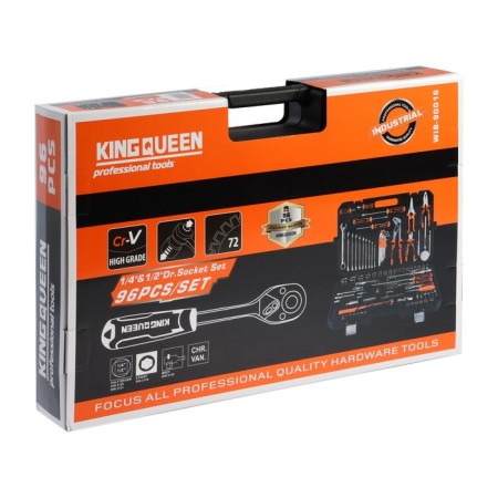 Set of instruments Universal Kingqueen Wib-90016, 72 tooth, 1/2 1/4 ", 96 items-3