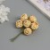 Decor for creativity "peonies" yellow (1 set = 1 bouquet) in the bouquet 6 pcs 2.5x10.5 cm