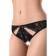 Erolanta lace panties with openwork cuts, black, size 42-44