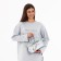 Women's bag on the Textura valve, small size, silver color