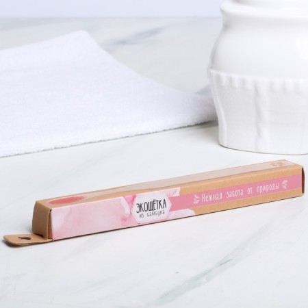 Bamboo toothbrush "Good morning!", 18 x 2 x 2 cm-4