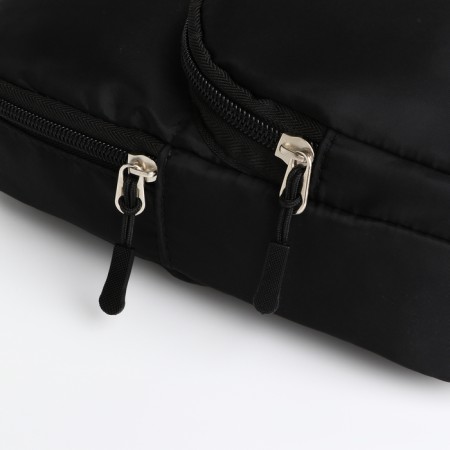 Young youth bag-bag, Textura, from textiles, black color-4