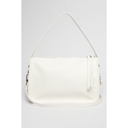 Cross-Body Bag, eco-leather, Ludor White, 27x13x19 cm