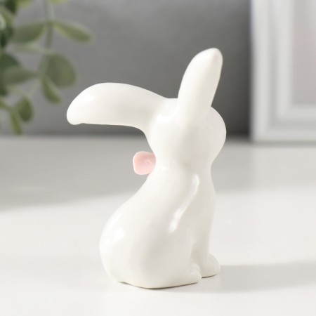 Souvenir Ceramics "ROOL with pink flower" 6.8x4.8x7.9 cm-2
