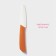 Knife ceramic shade "Simple", blade 10.5 cm, handle Soft Touch, color orange color