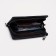 Male purse with zipper, department for bills, for maps, for coins, black color