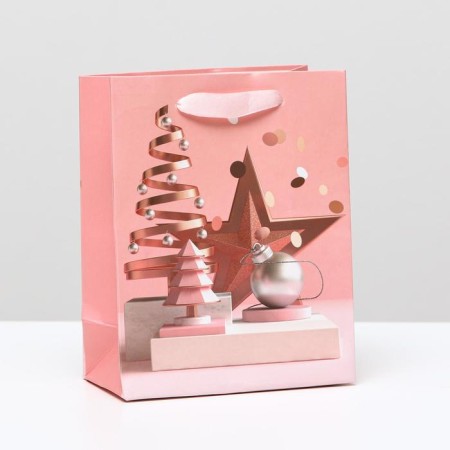 Laminated "New Year's figures", 11.5 x 14.5 x 6 cm