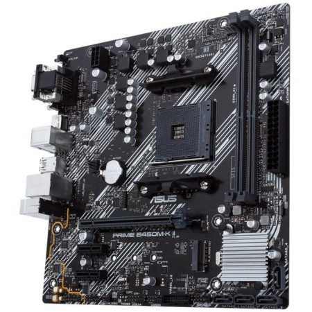 The ASUS Prime B450M-K II, AM4, B450, 2XDDR4, VGA, DVI, HDMI, MATX.-1