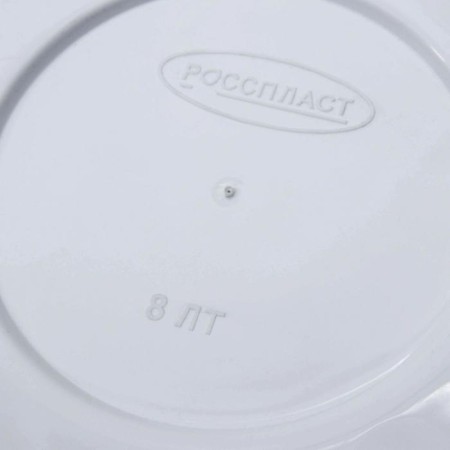 Pot with the pallet "pebbles", 8 l, white color-3