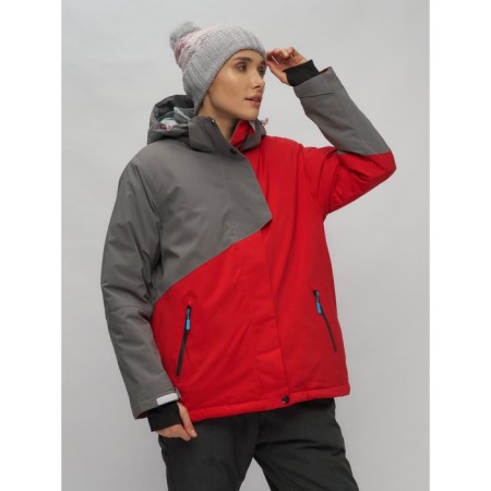 Ski suit female, size 54, red color-2