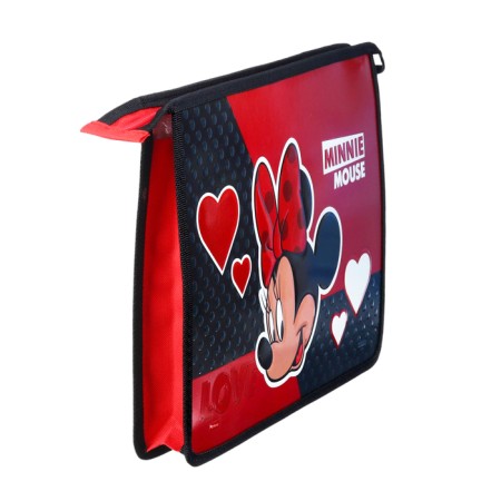 A4 notebook folder, with a zipper, with a metallic effect, Minnie Mouse-2
