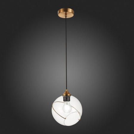 Suspension EVOLUCE. Sle103103-01. Satturo. 1x60 watts, e27, 20x20 cm, golden color-1