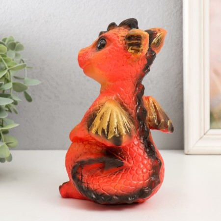 Figure "Dragon" 18x10x10 cm, orange-3