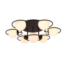 Ceiling EVOLUCE lamp. SL418.402.07. Galio. 7x60 watts, E27, 93x93x30 cm, black color