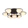 Ceiling EVOLUCE lamp. SL418.402.07. Galio. 7x60 watts, E27, 93x93x30 cm, black color