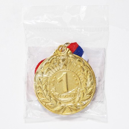 Prize medal 004 diam 5 cm. 1 place. The color of evil. With a ribbon-5