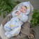 Kinderlitto Kinderlitto overalls. Cloud ", height 62-68 cm, blue color
