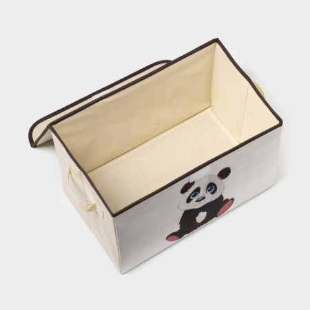 Stellyer box for storage with a “baby panda” lid, 38 × 25 × 24 cm-3