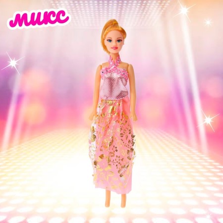 Кукла-модель «Модница» в платье, МИКС-10