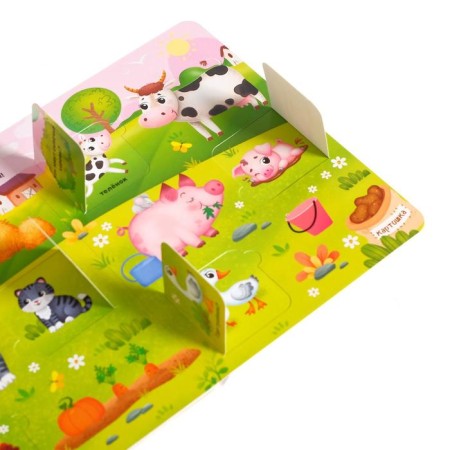 Cardboard book with windows “Good on our farm”, 10 pp., 24 windows-3