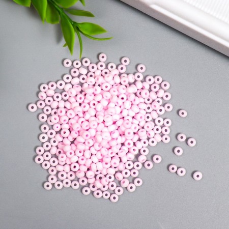 Glass 8/0 "Marshmallow. Matte. Pink marshmallow" 10 g-1