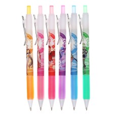 Automatic gel handle Calligrata, 0.5mm, black rod, anime housing, barcode on a piece, mix