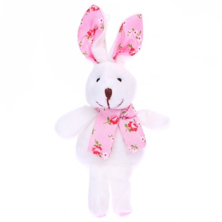 Soft toy "Rabbit in a scarf", color mix-3