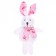 Soft toy "Rabbit in a scarf", color mix