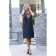 Female dress, size 44, blue color