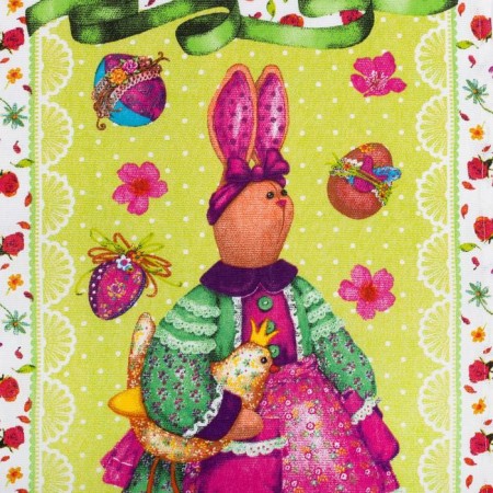 Easter luggage towel "Easter bunny" 35x60 ± 2 cm, 100% cotton, mourgeon 162g/m2-2