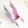 Kashpo wooden 21.5 × 7 × 21 cm unique "unicorn", pink lilac